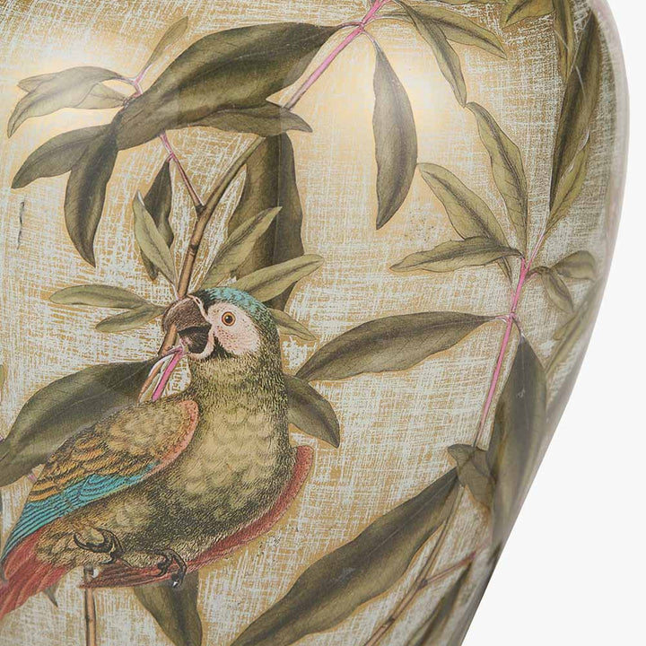 Parrot Small Glass Table Lamp Base