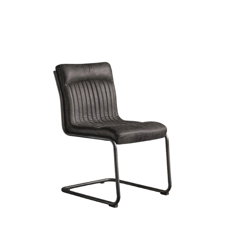 Capri Leather Chair | Antique Ebony