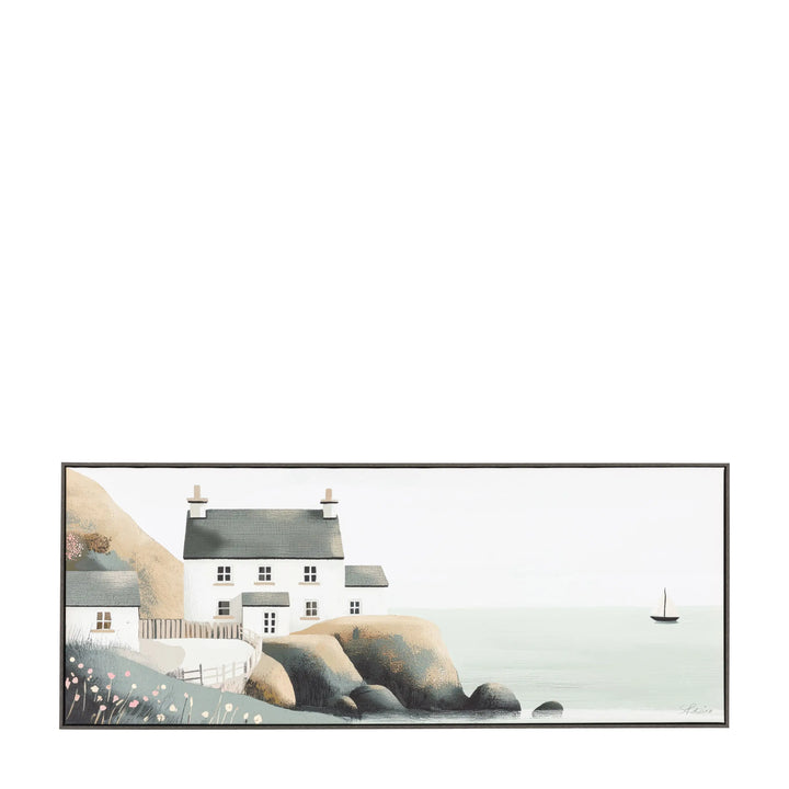 By The Sea Framed Canvas