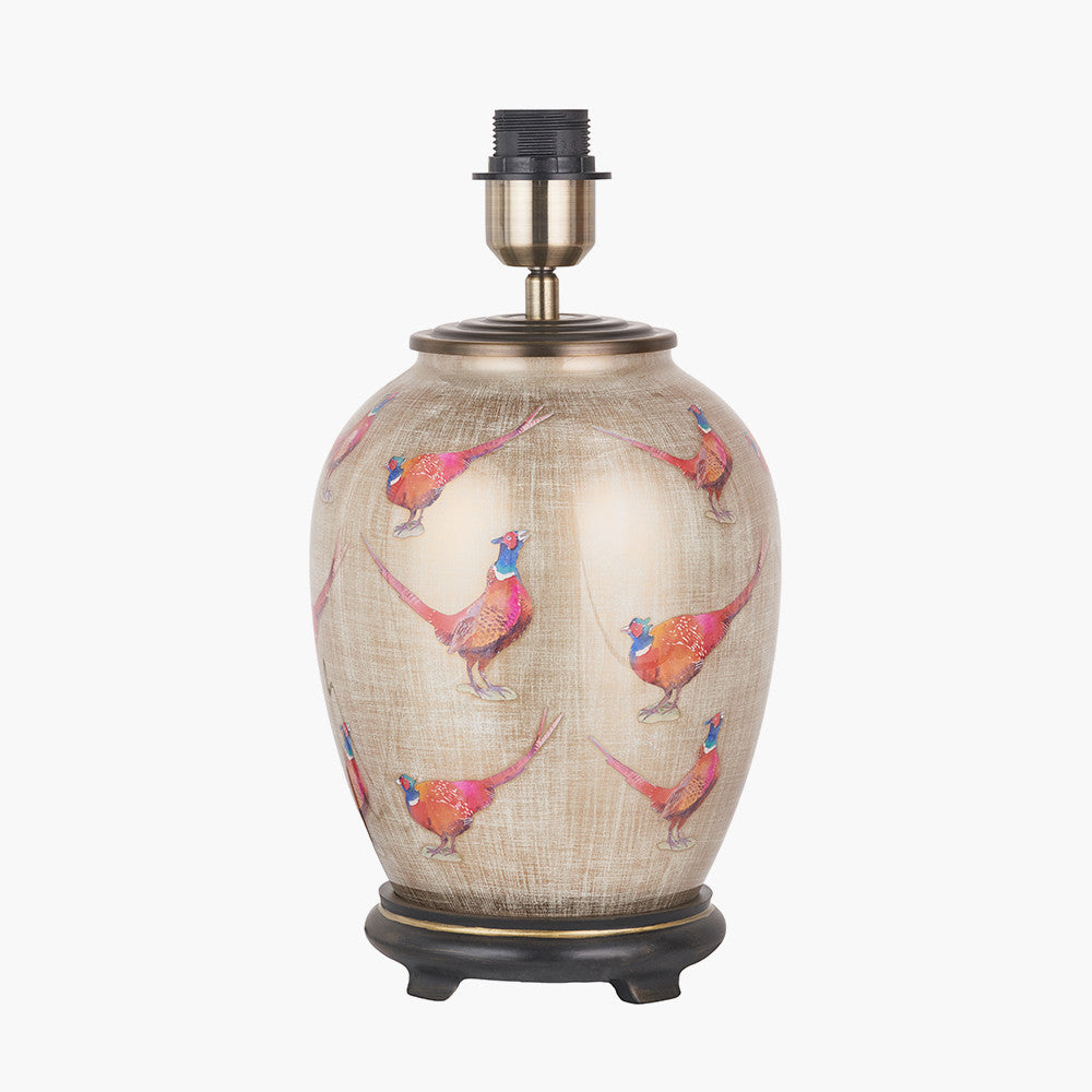 Pheasant Medium Glass Table Lamp Base