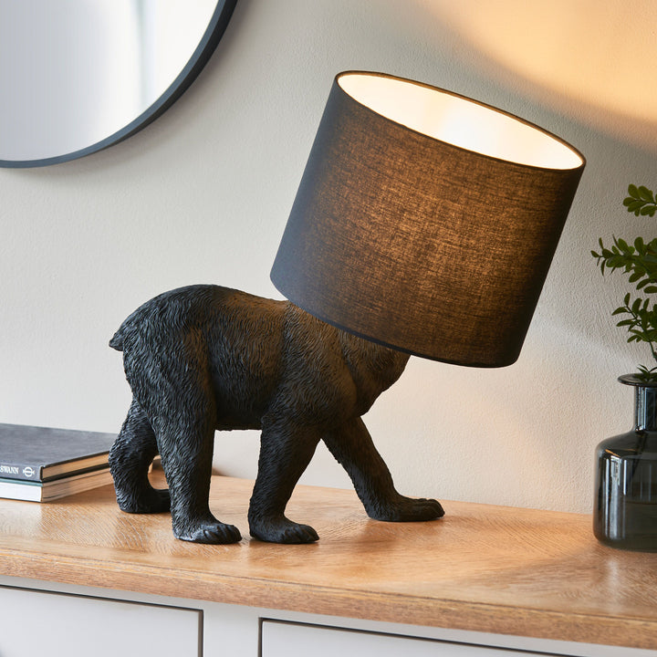 Barack Black Bear Table Lamp