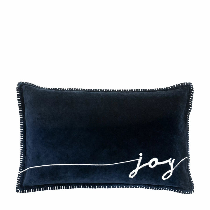 Merry Midnight Joy Navy Cushion