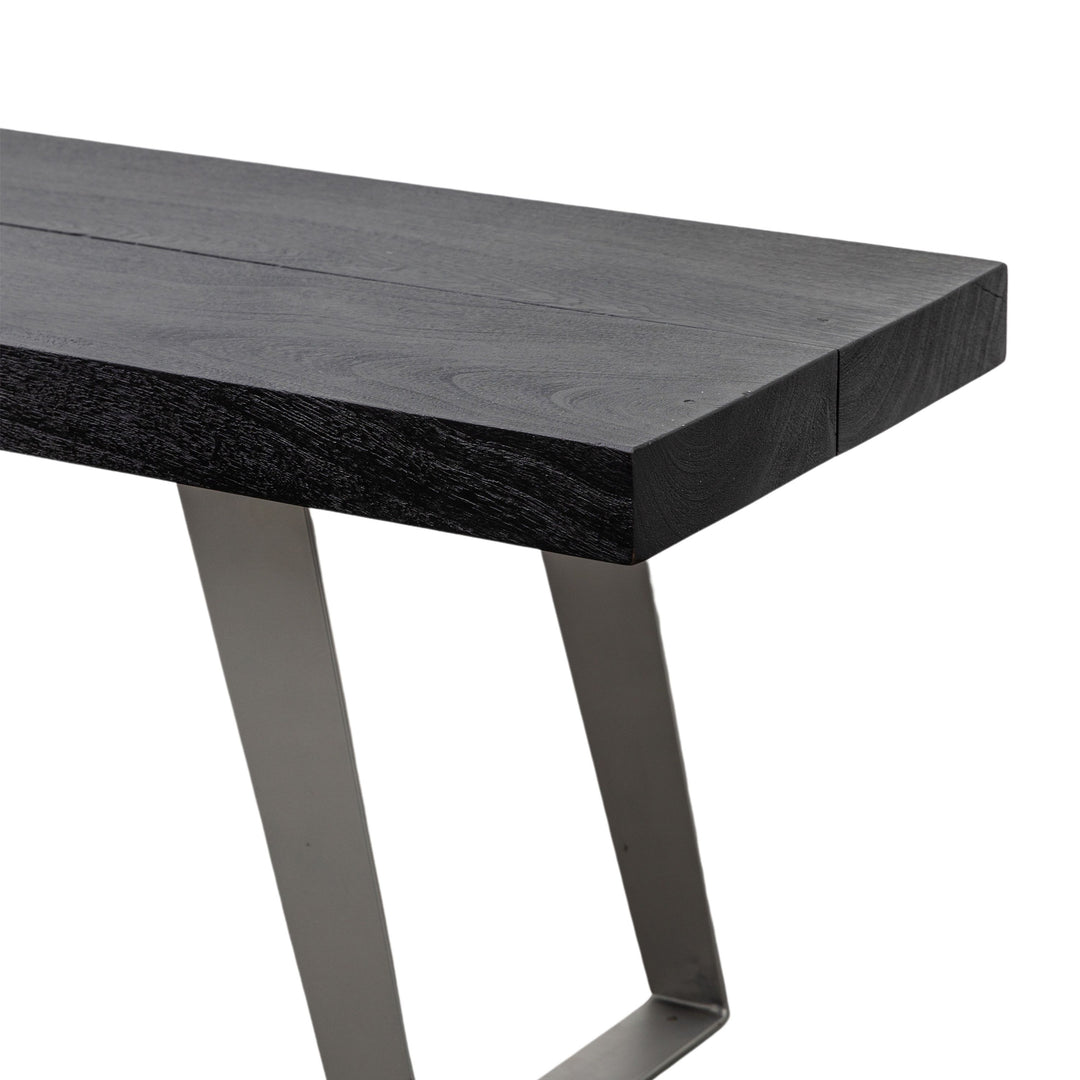 Small Newington Dining Bench | Black