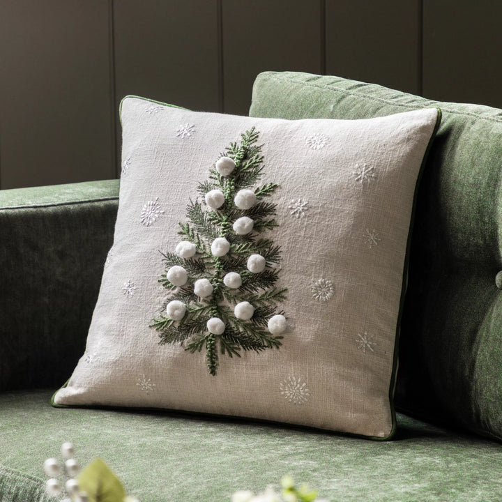 Natures Forest Xmas Tree Cushion