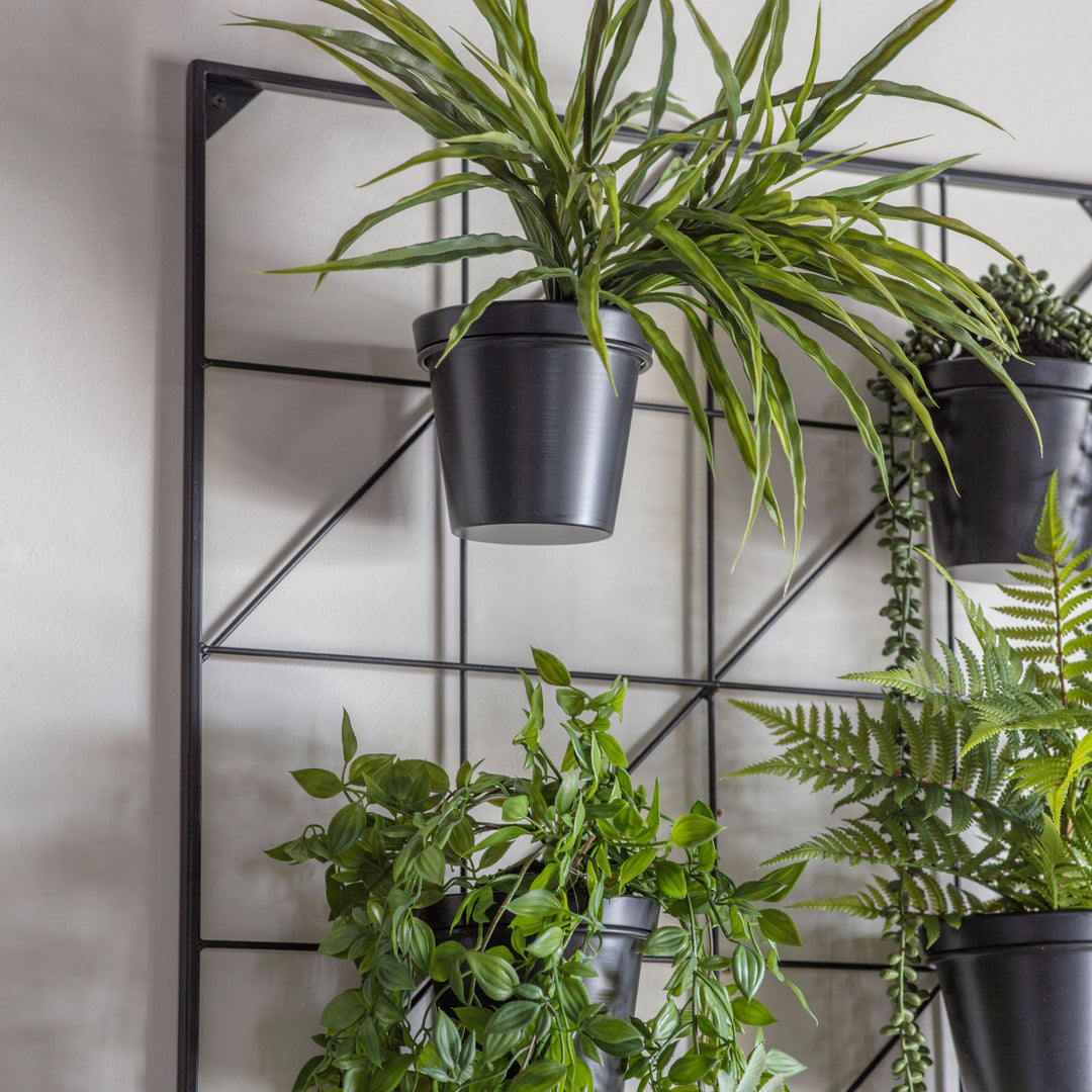 Black Multi Wall Planter Feature