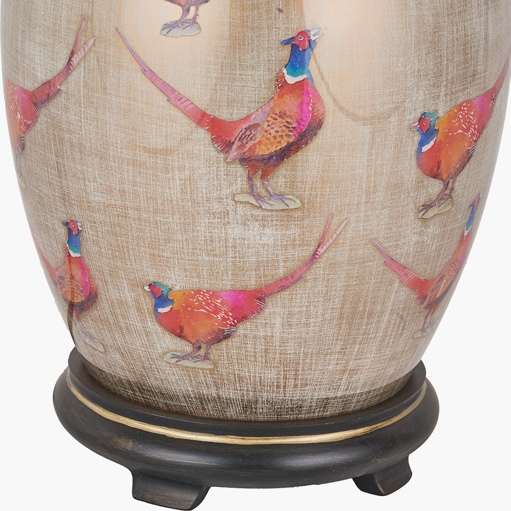 Pheasant Medium Glass Table Lamp Base