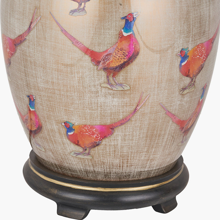 Pheasant Medium Glass Table Lamp Base