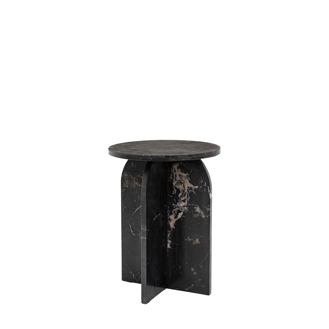 Amalfi Black Marble Side Table