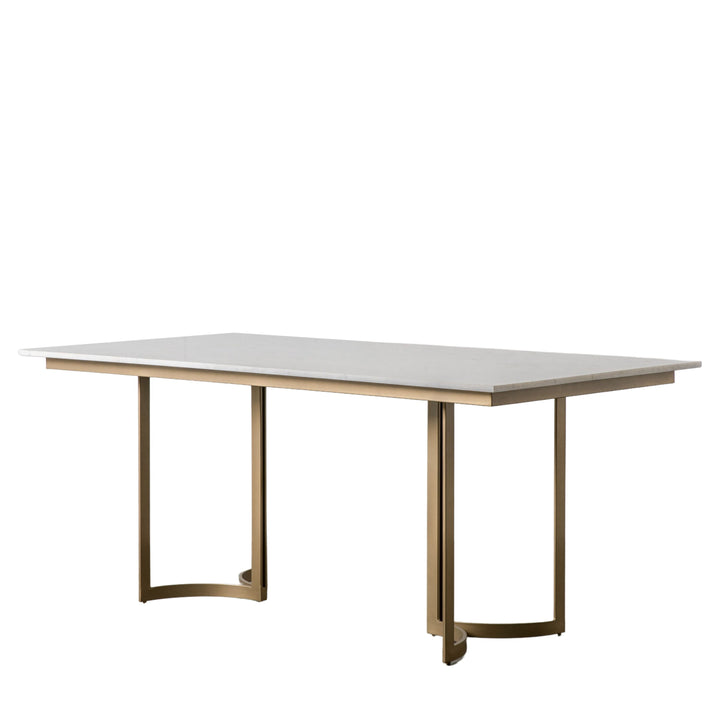 Everton Marble Top Dining Table | Gold