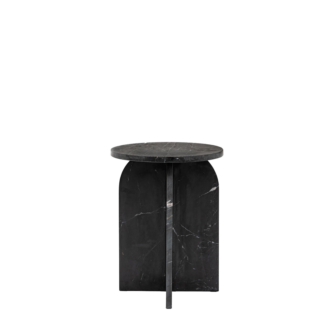 Amalfi Black Marble Side Table