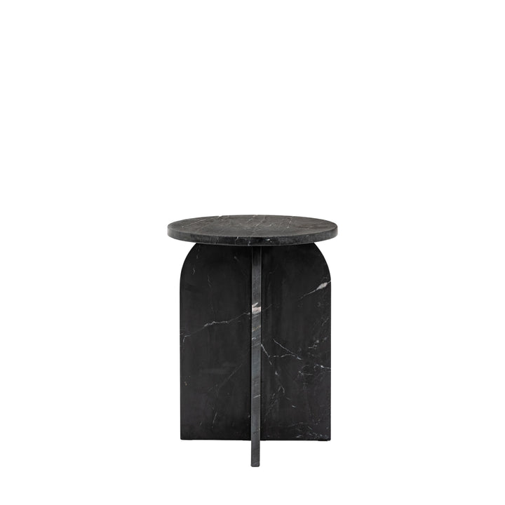 Amalfi Black Marble Side Table