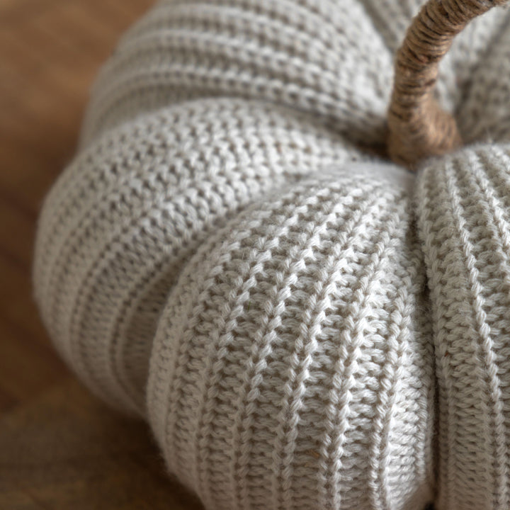 Knitted Cream Pumpkin