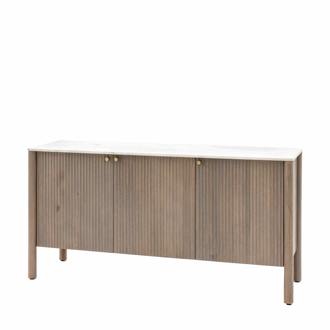 Catalan Marble Top 3 Door Sideboard