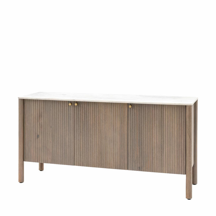 Catalan Marble Top 3 Door Sideboard