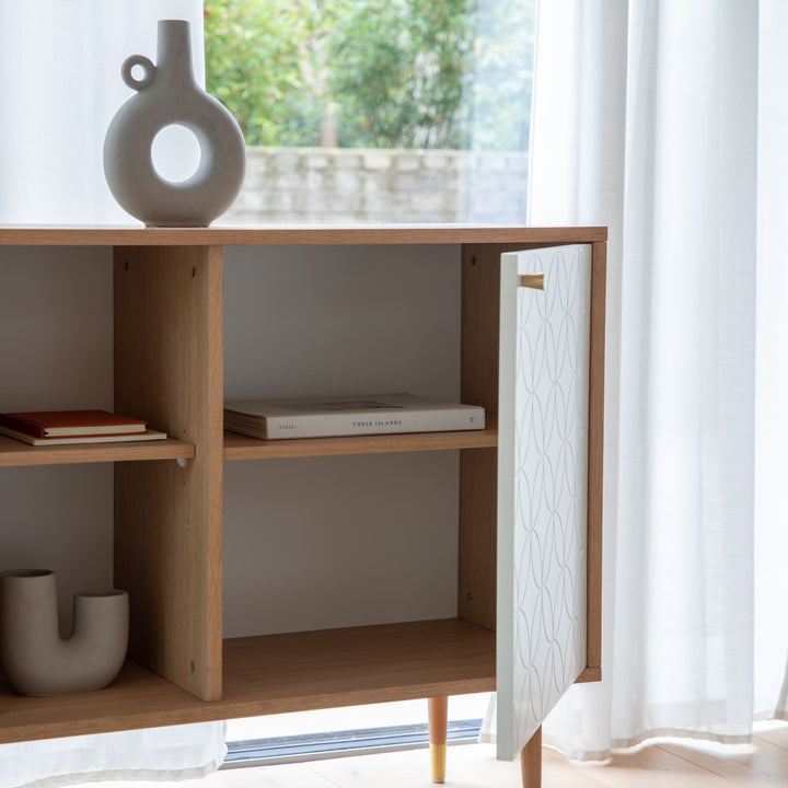 Newbury Sideboard Oak | White