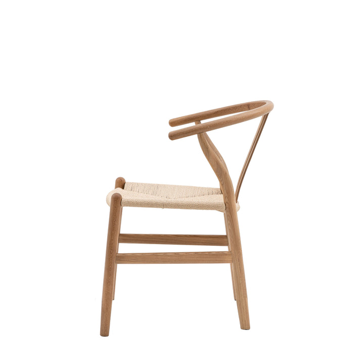 Whitney Wishbone Oak Chair 2pk