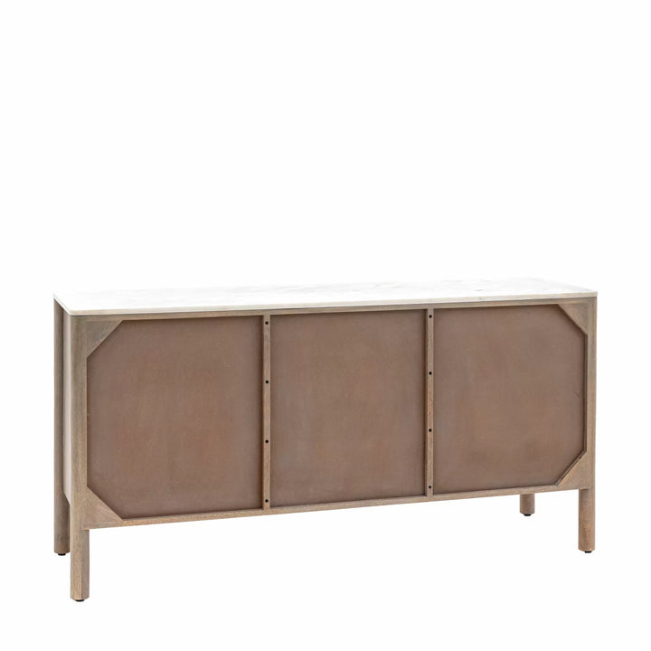 Catalan Marble Top 3 Door Sideboard