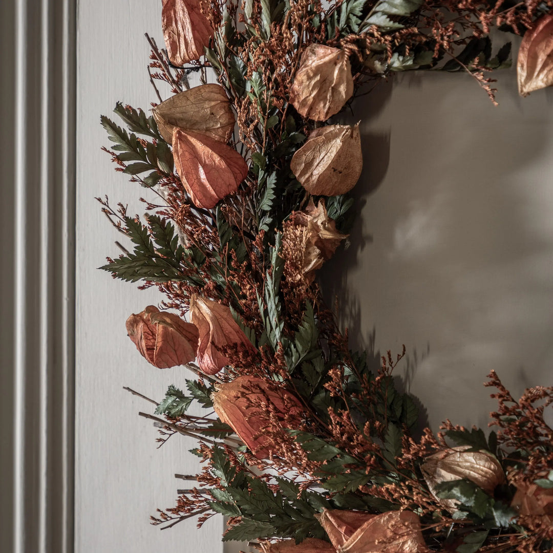 Dry Flower Wreath Rust 46cm