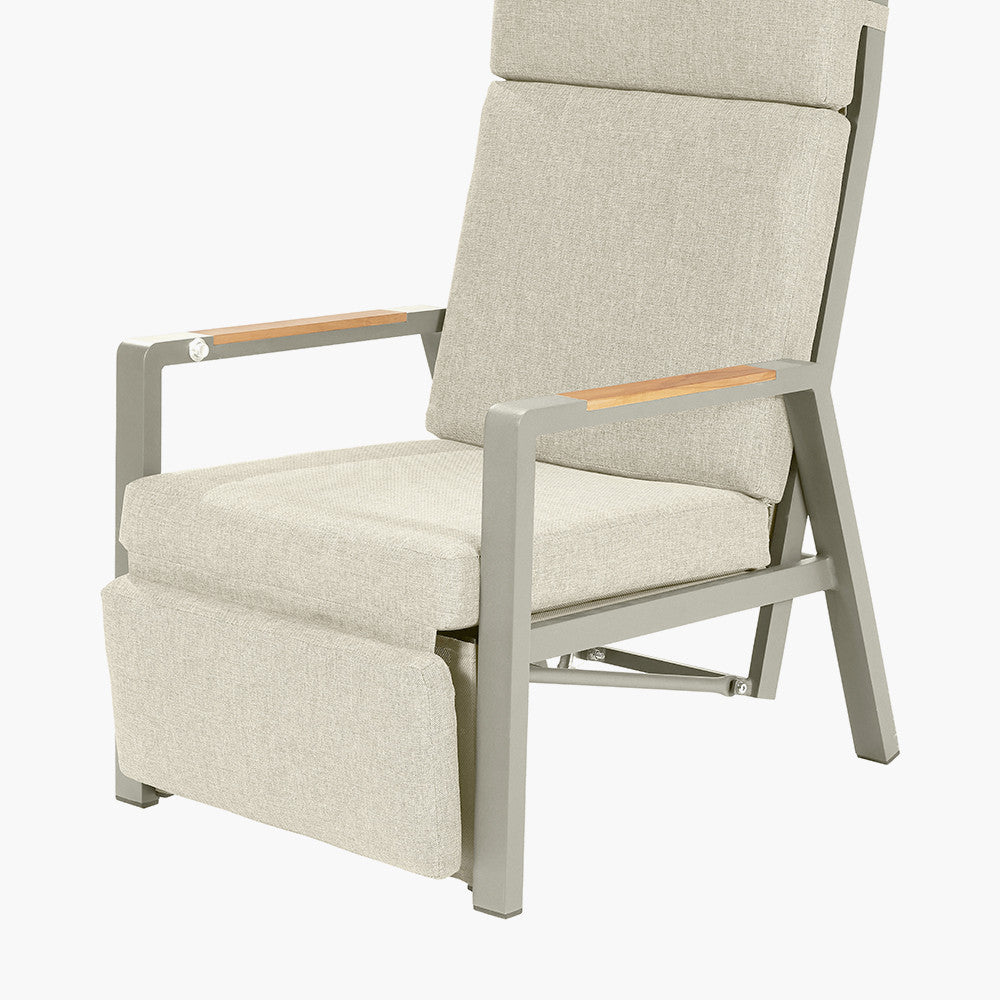 Stockholm Limestone Outdoor Recliner Set