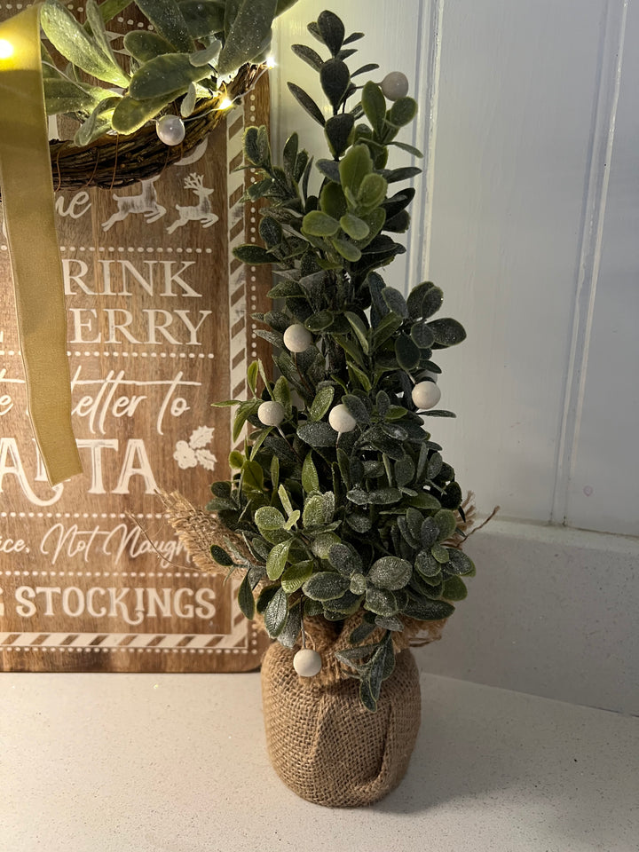 Eucalyptus Tree With Hessian Bag 33cm