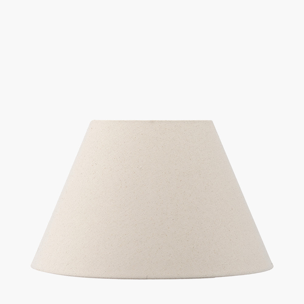 Seychelles 50cm Cream Slubby Cotton Empire Lampshade