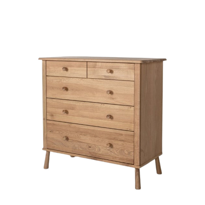 Wycombe Oak 5 Drawer Chest