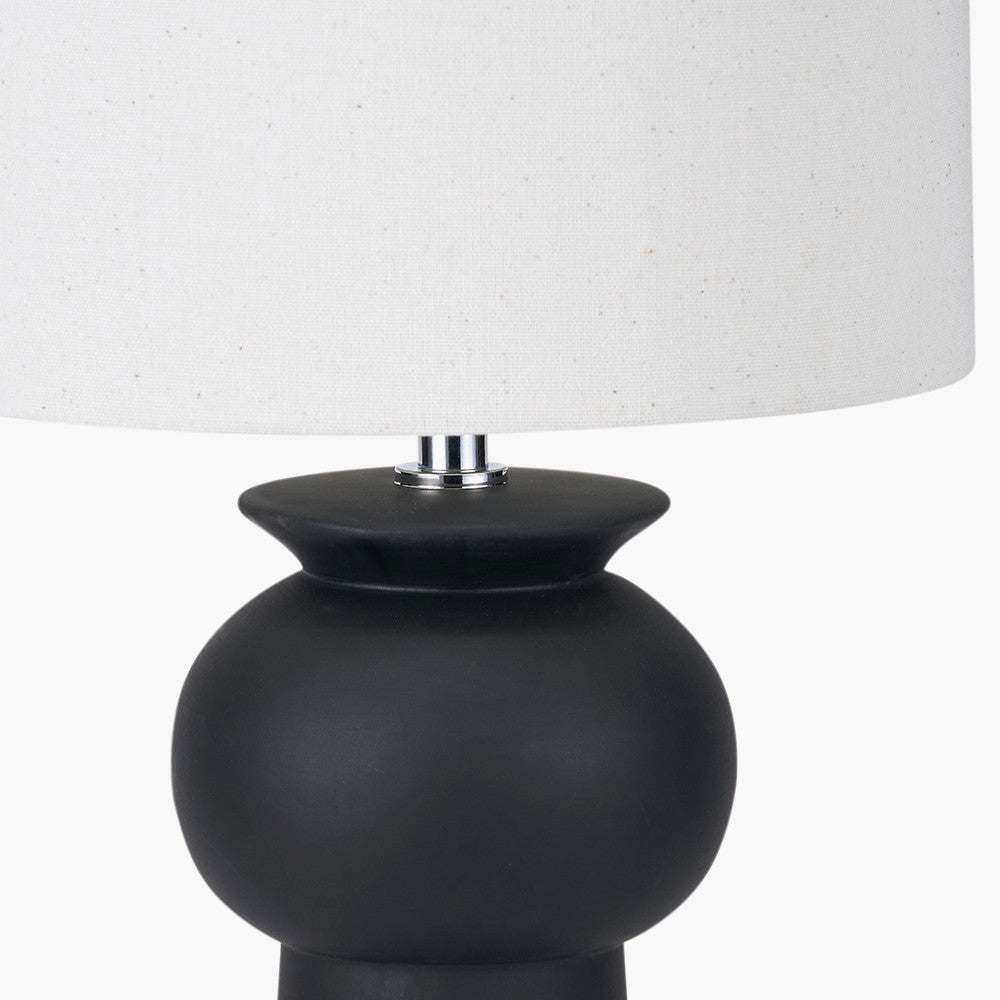 Sloane Black Contemporary Ceramic Table Lamp