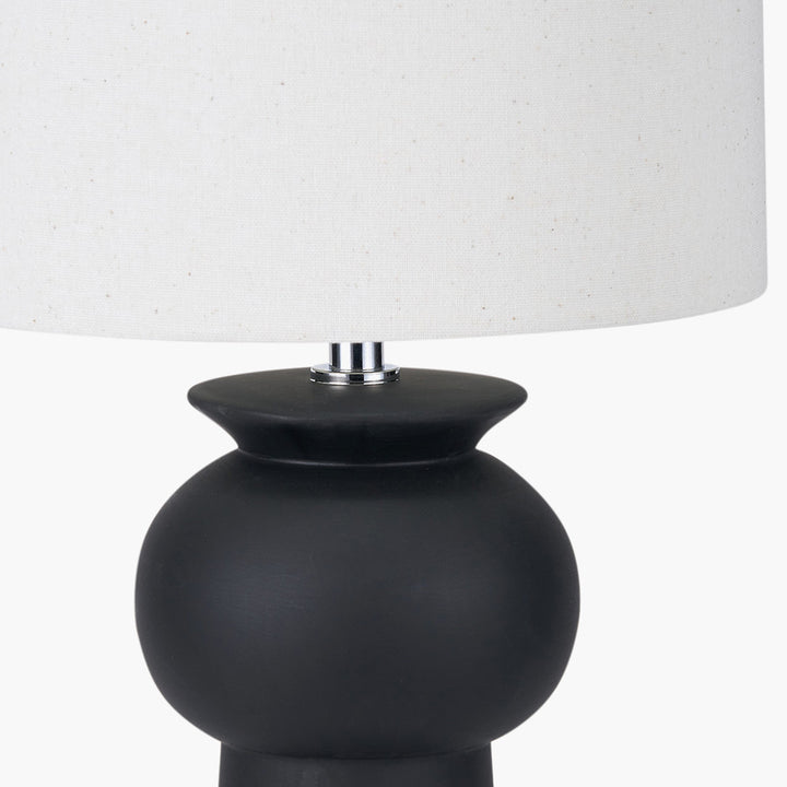 Sloane Black Contemporary Ceramic Table Lamp