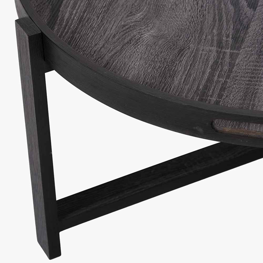 Marmara Dark Grey Oak Veneer Coffee Table