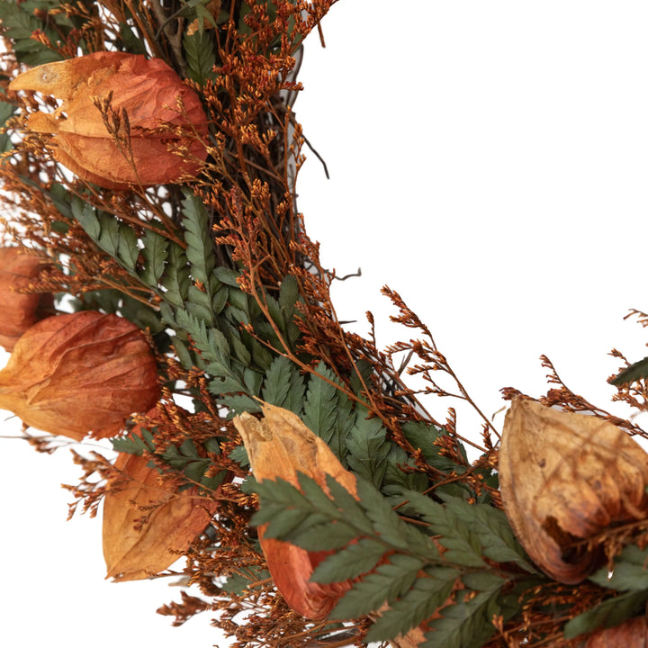 Dry Flower Wreath Rust 46cm