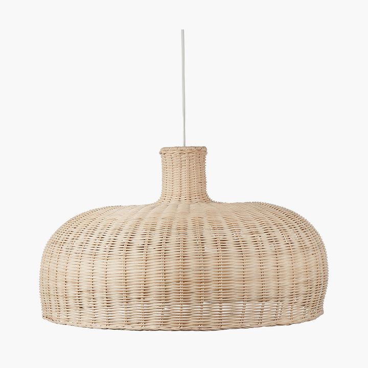 Caswell Natural Rattan Dome Pendant