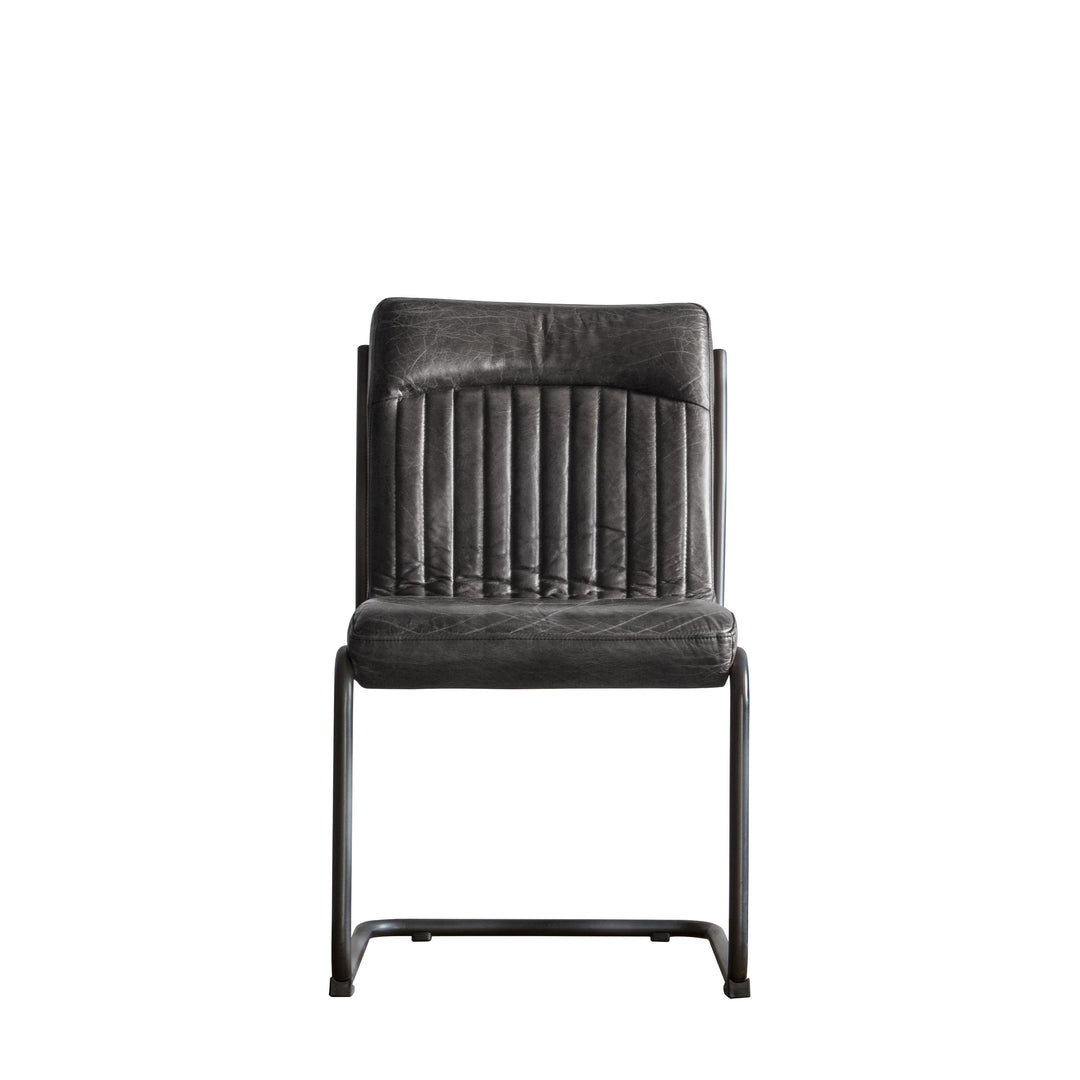 Capri Leather Chair | Antique Ebony