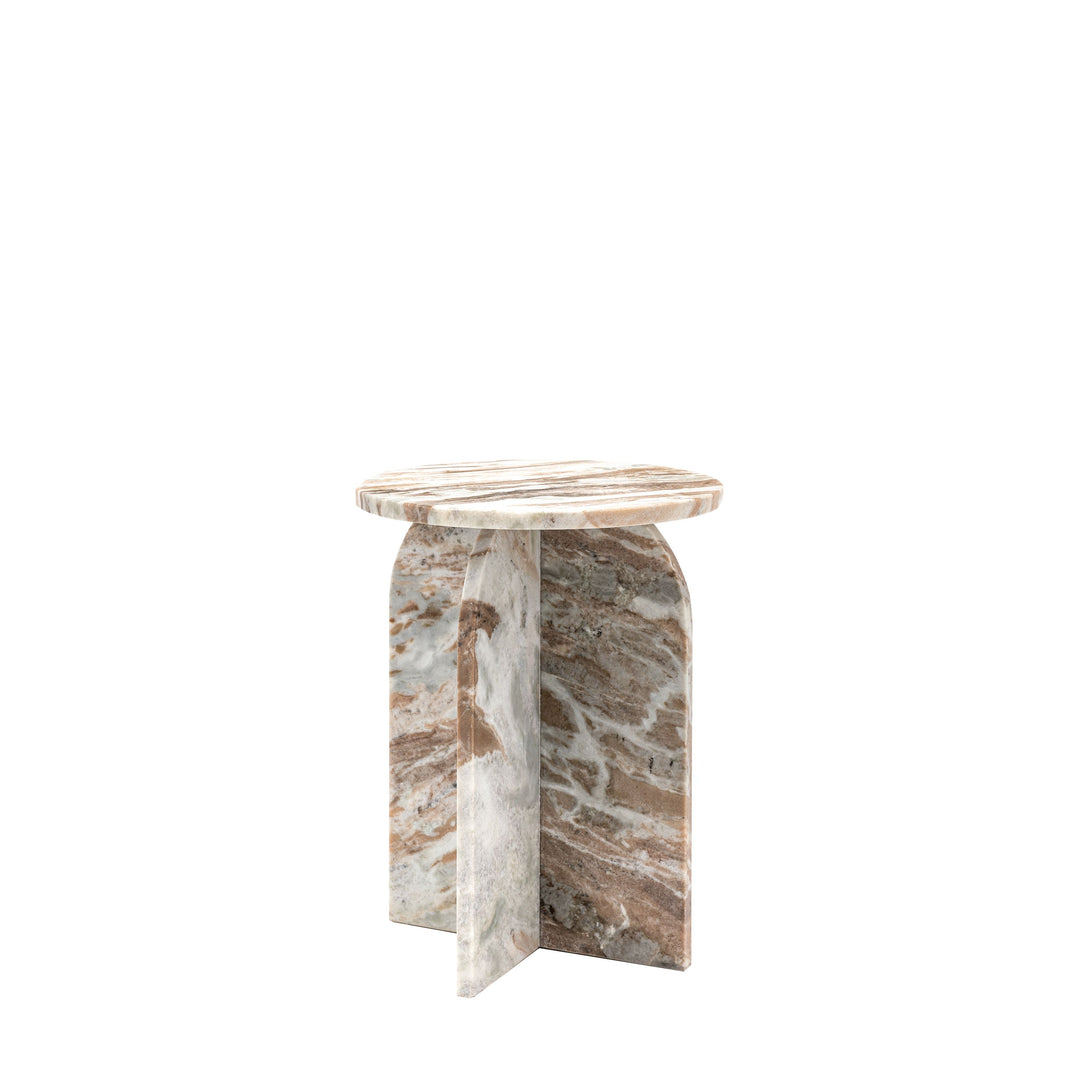 Amalfi Natural Marble Side Table