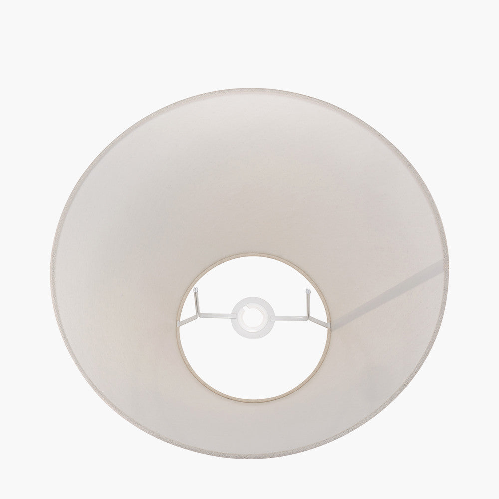 Seychelles 50cm Cream Slubby Cotton Empire Lampshade