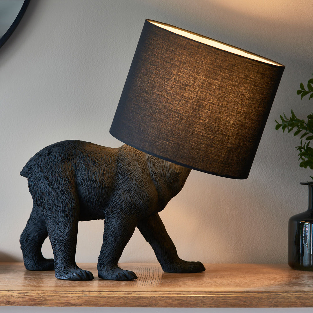 Barack Black Bear Table Lamp