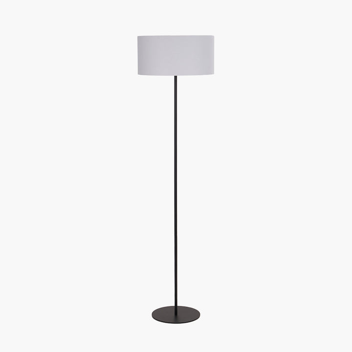 Elin Matt Black and Ivory Floor Lamp