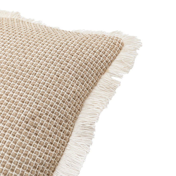 Saffron Neutral Woven Cushion