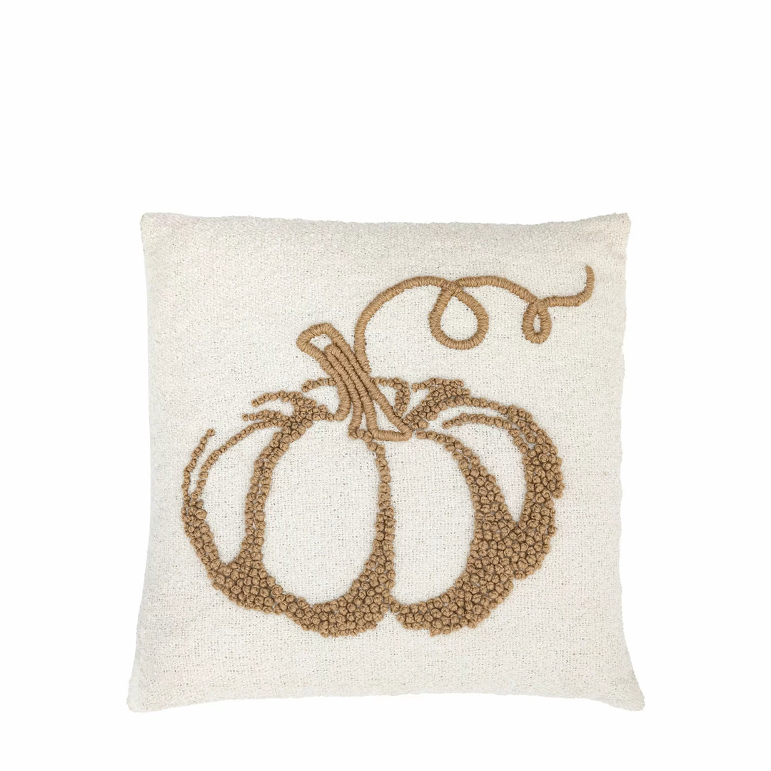 Embroided Pumpkin Cushion