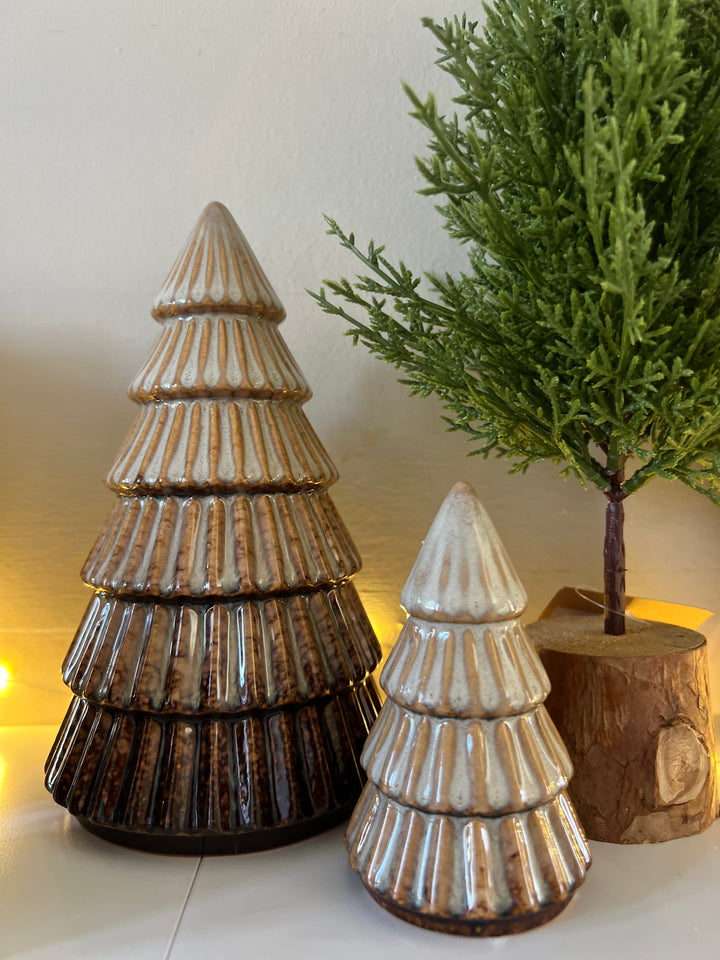 Brown Tree Deco, 9.8cm
