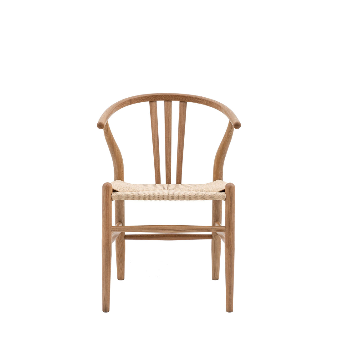 Whitney Wishbone Oak Chair 2pk