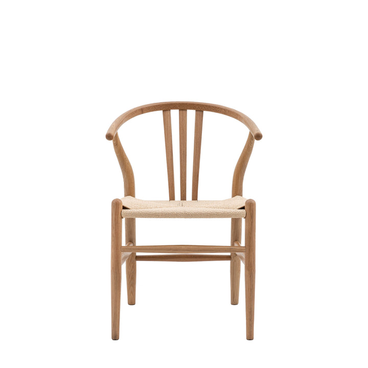 Whitney Wishbone Oak Chair 2pk