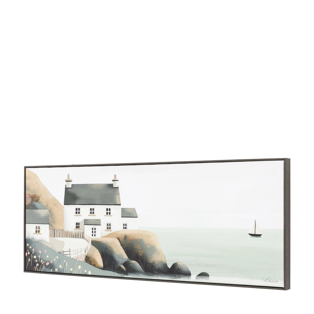 By The Sea Framed Canvas