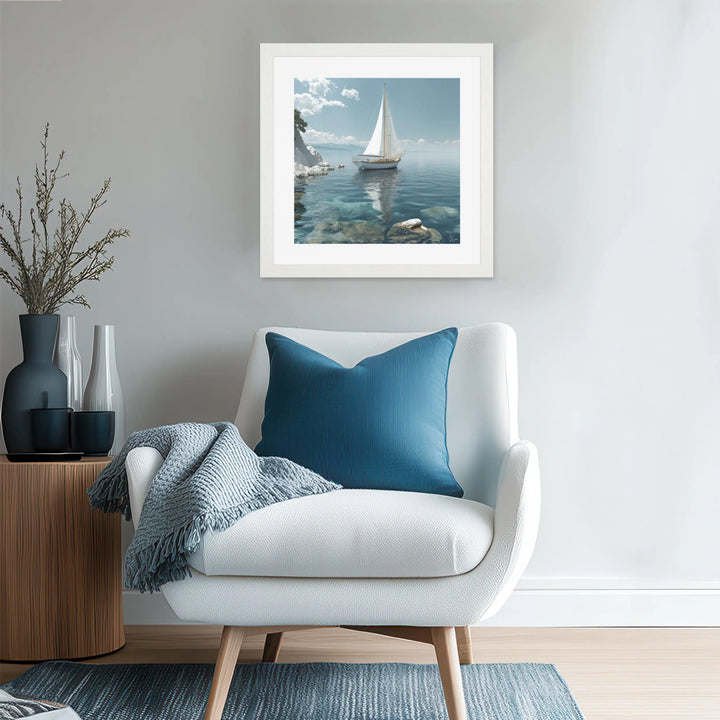 Azure Reflections Framed Art