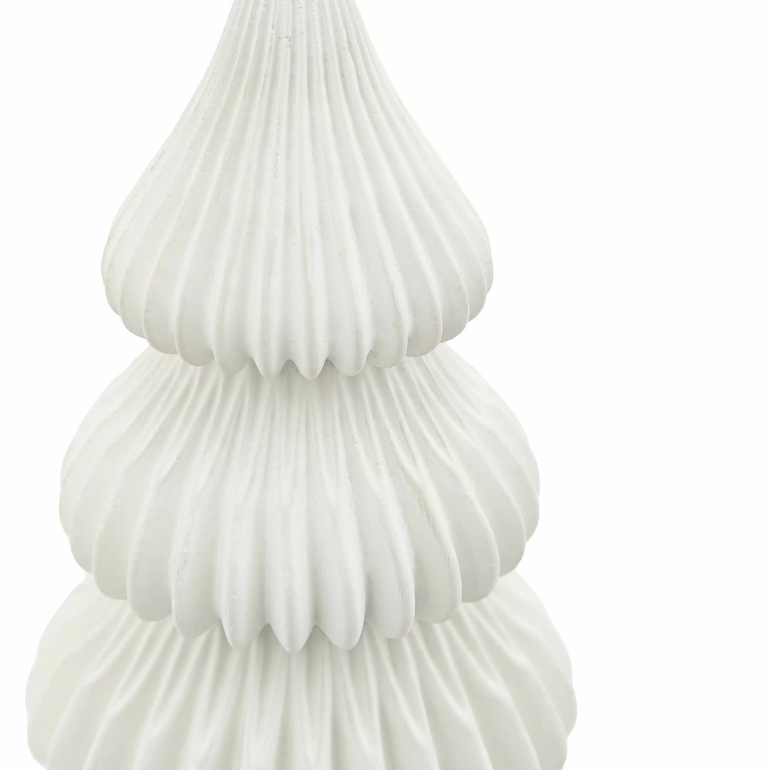 Pearly Warm White Christmas Tree Small 25cm | 2pk