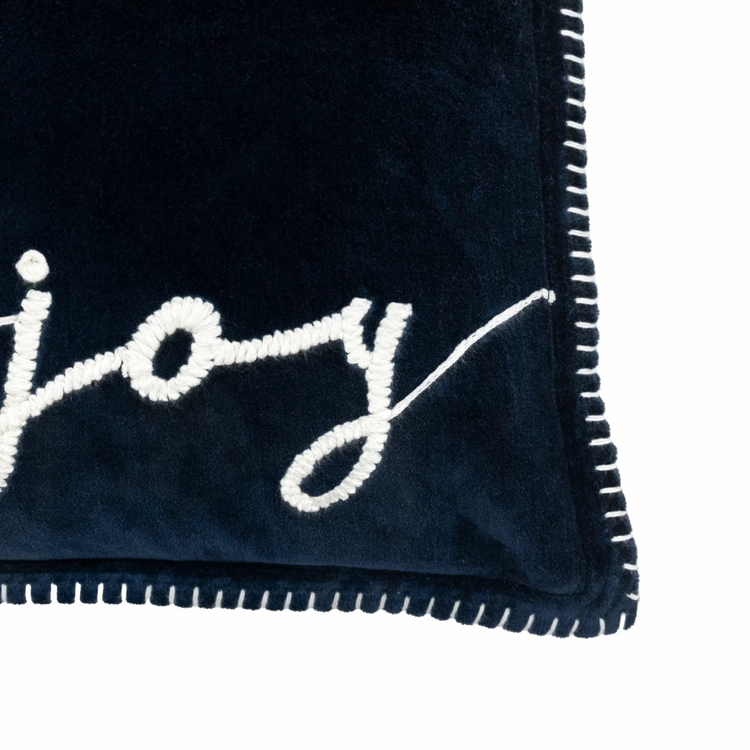 Merry Midnight Joy Navy Cushion