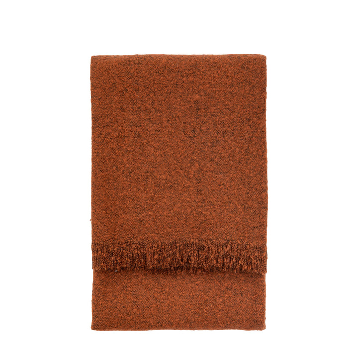 Melange Acrylic Throw| Rust