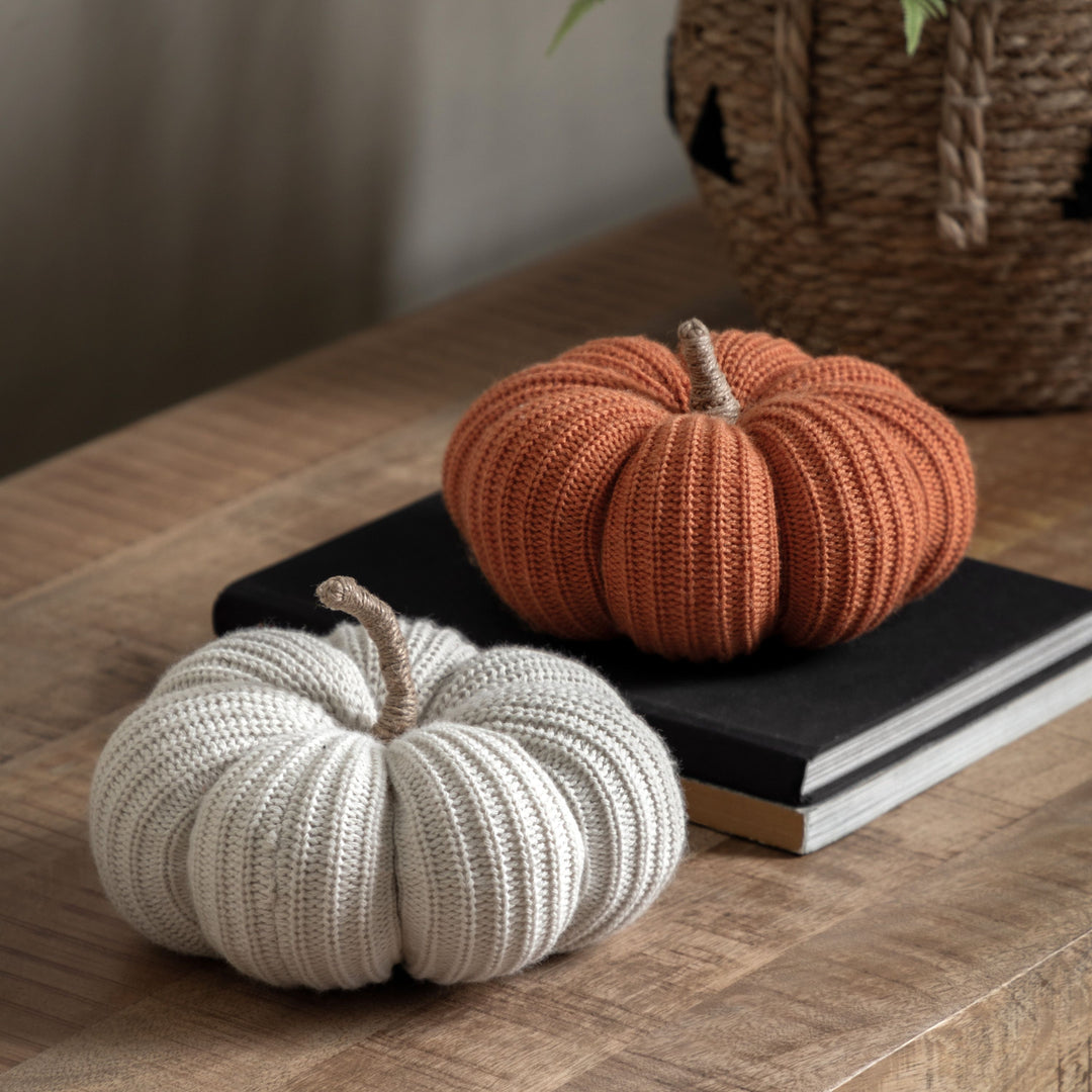 Knitted Cream Pumpkin