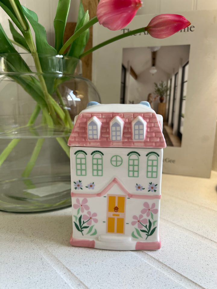 Pastel House Shaped Ceramic Oil Burner