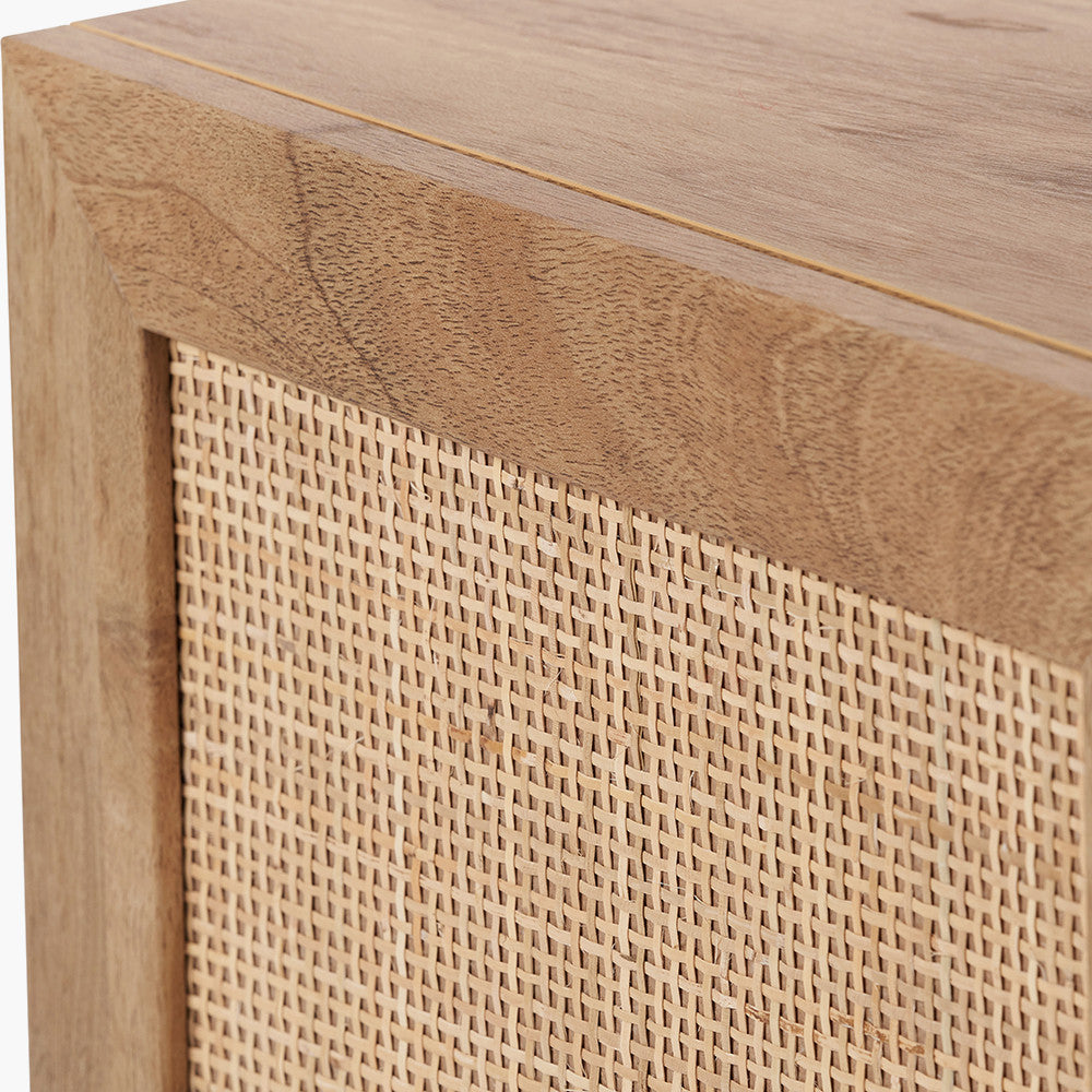 Henrik Natural Rattan 1 Door Cupboard Unit