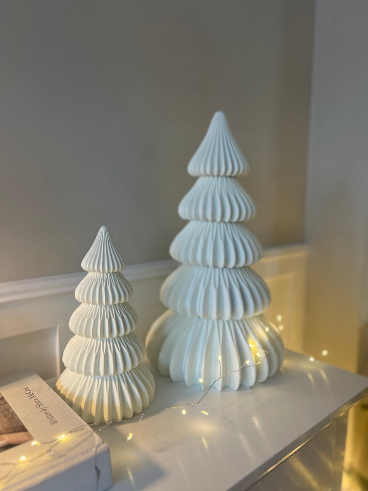 Pearly Warm White Christmas Tree Large 43cm